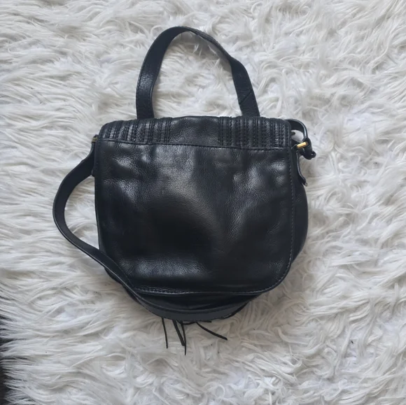 Fossil Emi Tassel Eegant Black Leather Shoulder Bag - Picture 7 of 7